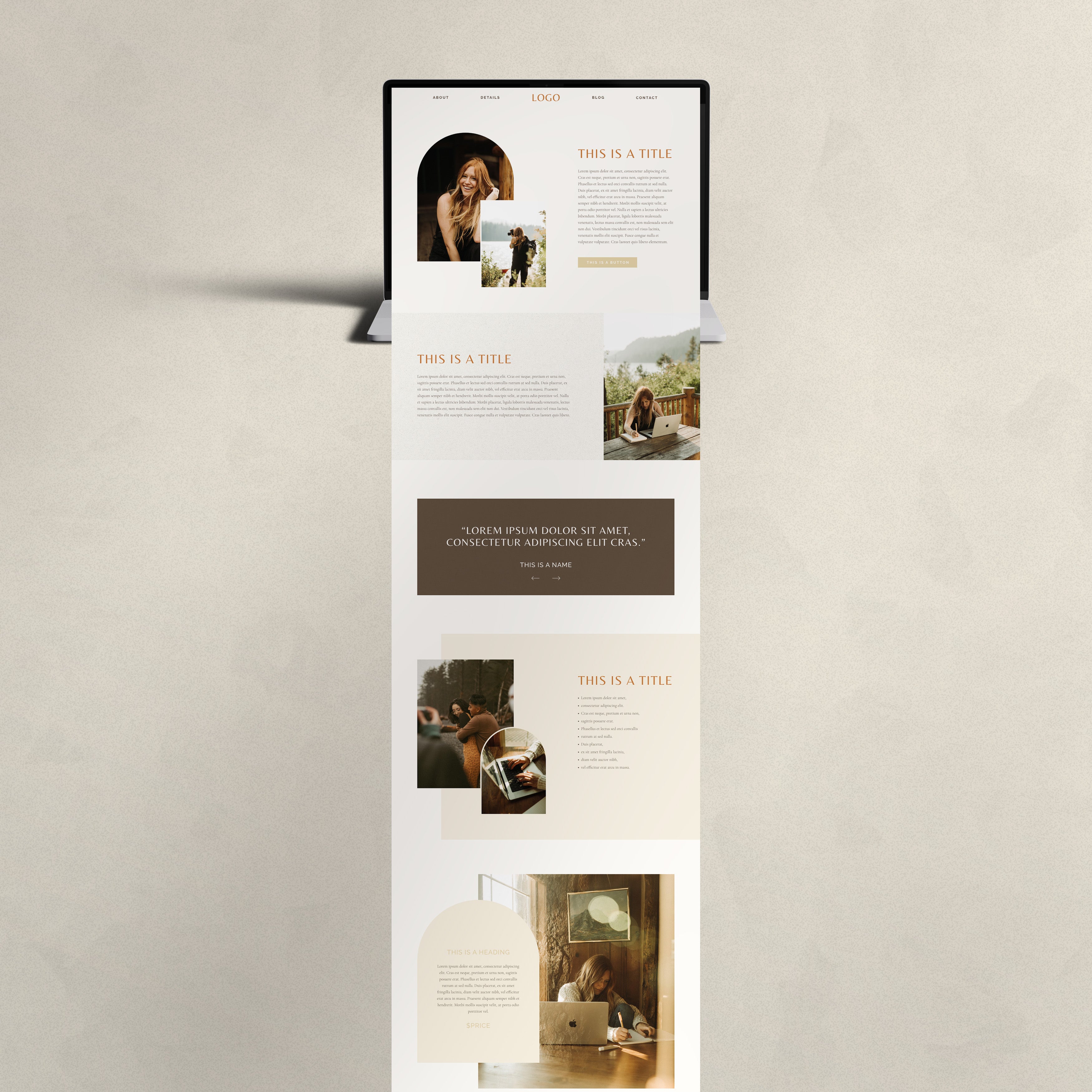 Showit Education Page Website Template