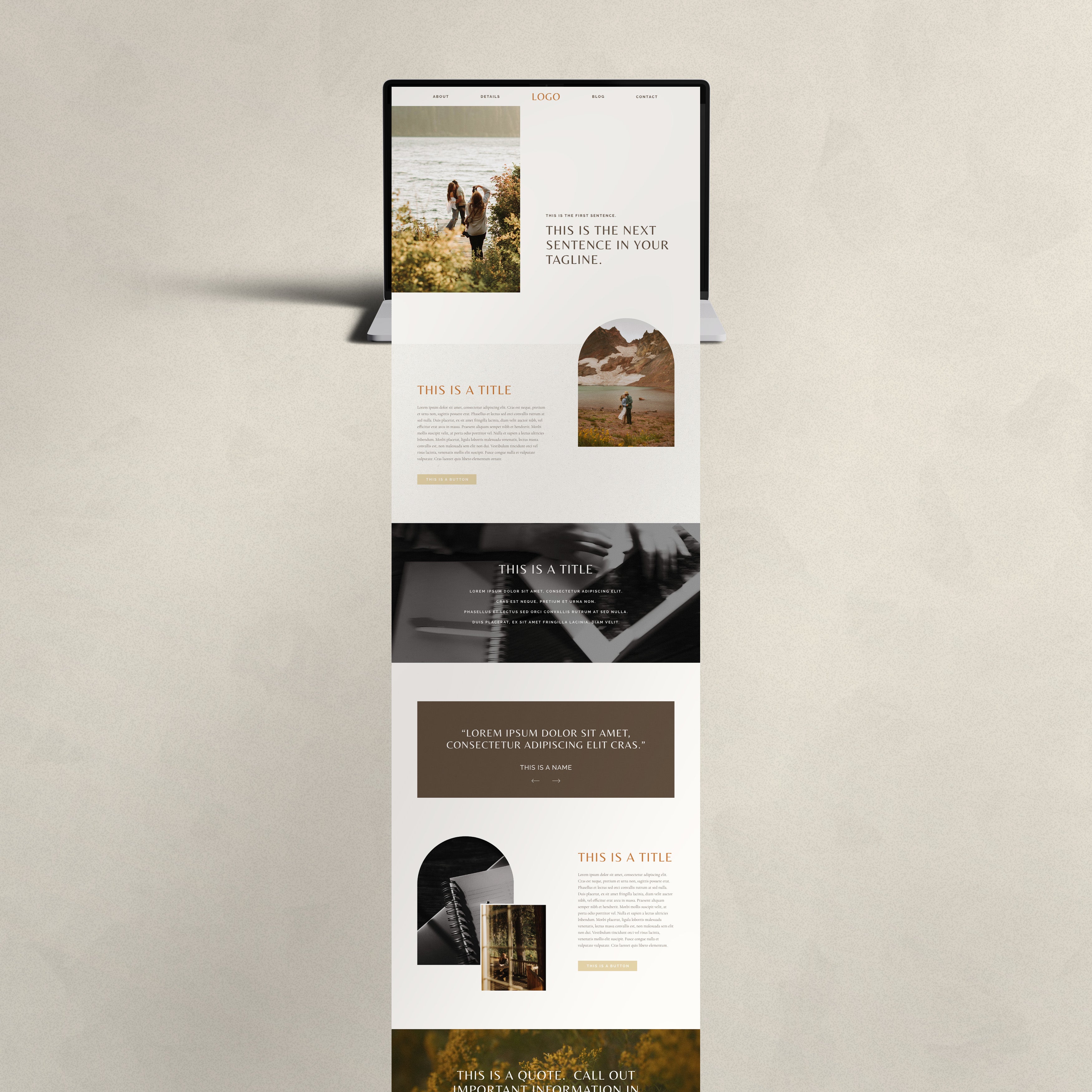 Showit Sales Page Website Template