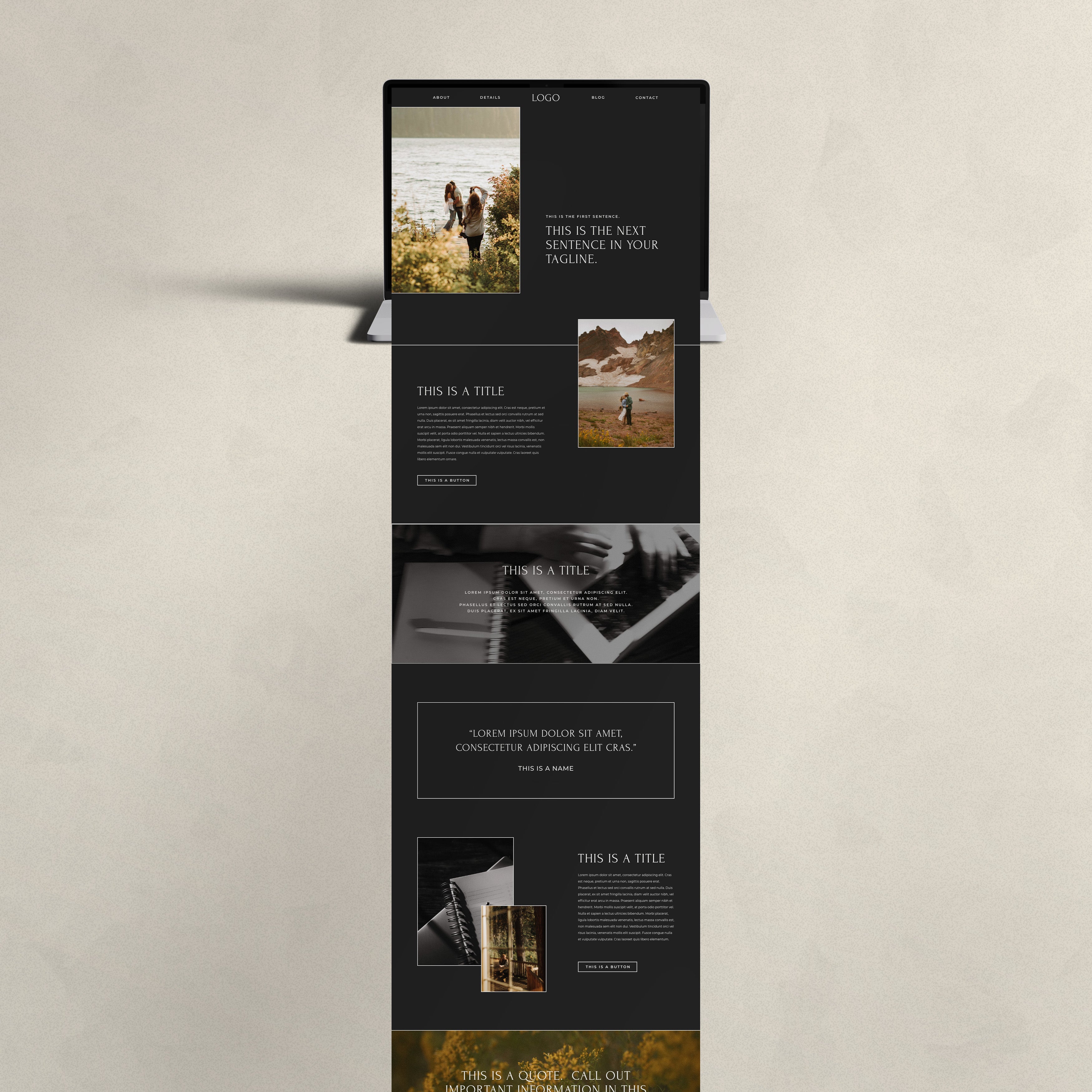 Showit Sales Page Website Template